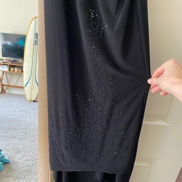 Vintage Black Maxi Dress - Picture 9 of 9